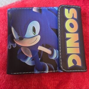 New sonic the hedgehog anime manga leather wallet